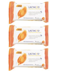 Buy Lactacyd intimate wipes set, 3 packs of 15 each  | Online Pharmacy | https://buy-pharm.com