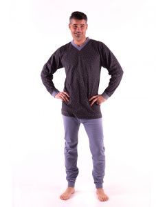 Buy Adaptive Underwear Men's Printed Cotton Onesie Pajamas Back and Crotch Zip Closure, M, 576g | Online Pharmacy | https://buy-pharm.com