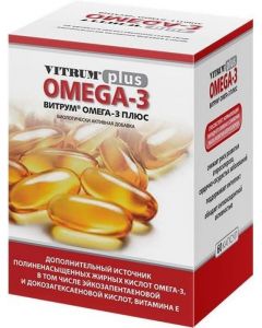 Buy Vitrum Omega-3 Plus capsules 1382Mg No. 60 (Bad) | Online Pharmacy | https://buy-pharm.com