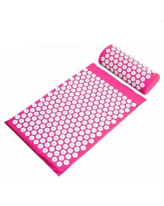 Buy Acupuncture massage mat with roller TEWSON Acupressure Mat, pink | Online Pharmacy | https://buy-pharm.com