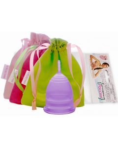 Buy Menstrual cup LilaCup Practitioner in a satin bag purple L  | Online Pharmacy | https://buy-pharm.com