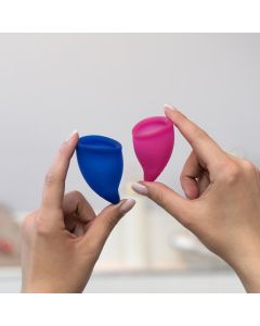 Buy Menstrual Cup Set Fun Factory FUN CUP EXPLORE KIT: SIZE A & SIZE B, pink - ultramarine | Online Pharmacy | https://buy-pharm.com