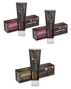 Buy Pearl toothpaste set professional: Black & Whitening , 100 ml, 2 pcs. and Black Tmin, 100 ml., 1 pc. | Online Pharmacy | https://buy-pharm.com
