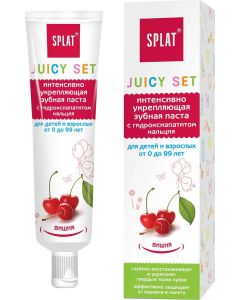 Buy Splat Juicy children's toothpaste, strengthening, with calcium hydroxyapatite, cherry flavor, 35 ml | Online Pharmacy | https://buy-pharm.com