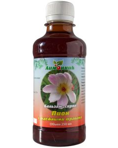 Buy NPK lemongrass. 'Balm-syrup Peony with taiga herbs' Vessels. Healthy sleep. Calming. Nervous system. 250 ml. | Online Pharmacy | https://buy-pharm.com