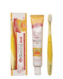 Buy DOK BUA KU toothpaste with orange 35 g and a yellow extra soft toothbrush  | Online Pharmacy | https://buy-pharm.com