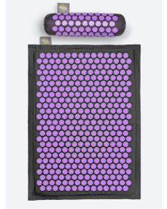 Buy Massage Acupuncture Set: Mat + Roller + Relaxmat Backpack, Graphite / Purple. Promotes relaxation and relief from back pain and headaches. Made in Russia. | Online Pharmacy | https://buy-pharm.com