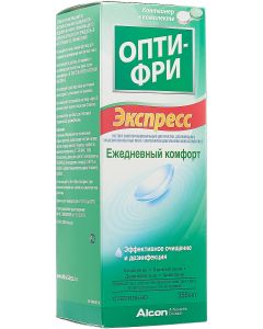 Buy Solution for contact lenses Opti-Free 'Express', Daily comfort, with container, 355 ml | Online Pharmacy | https://buy-pharm.com