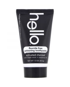 Buy Hello, fluoride-free whitening toothpaste, activated charcoal, 1 oz (28.3 g) | Online Pharmacy | https://buy-pharm.com
