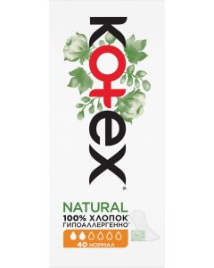 Buy Kotex Organic normal daily pads, 40 pcs | Online Pharmacy | https://buy-pharm.com