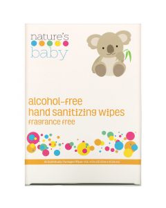 Buy Nature's Baby Organics, hand wipes, disinfectant, alcohol-free, fragrance-free, 60 individually packaged wipes | Online Pharmacy | https://buy-pharm.com