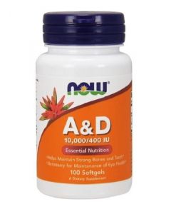 Buy Now Foods Vitamin A&D Vitamin Complex 10000/400 100 gel. caps | Online Pharmacy | https://buy-pharm.com