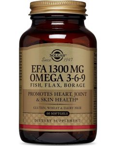 Buy Solgar, EFA 1300 MG Omega 3-6-9 'Fatty acid complex 1300 mg Omega 3-6- 9 ', 60 capsules | Online Pharmacy | https://buy-pharm.com