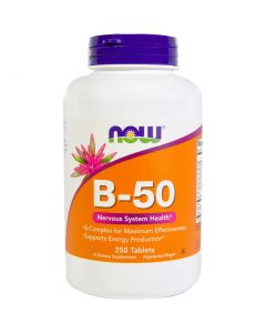 Buy Vitamin complex for hair B-50 NOW, 250 tablets | Online Pharmacy | https://buy-pharm.com