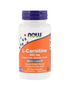 Buy Now Foods, L-Carnitine, 500 mg, 60 Veggie Caps  | Online Pharmacy | https://buy-pharm.com