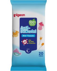 Buy Pigeon Wet wipes for children with an antibacterial effect # 20 Tables | Online Pharmacy | https://buy-pharm.com