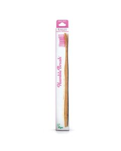 Buy Bamboo toothbrush Humble Brush for adults soft, purple bristles | Online Pharmacy | https://buy-pharm.com