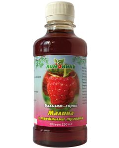 Buy NPK lemongrass. 'Balm-syrup Raspberry with taiga herbs' Cold. Antipyretic. Fortifying. 250 ml. | Online Pharmacy | https://buy-pharm.com