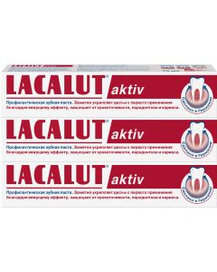 Buy LACALUT aktiv, prophylactic toothpaste, 75 ml (spike 3pcs) | Online Pharmacy | https://buy-pharm.com