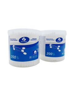 Buy Biocotton Cotton buds in a round box 2 * 200 pcs  | Online Pharmacy | https://buy-pharm.com