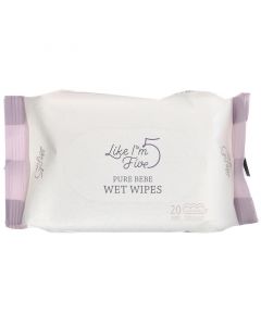 Buy Like I'm Five, Pure Bebe, Unscented wet wipes, 20 pieces per pack | Online Pharmacy | https://buy-pharm.com