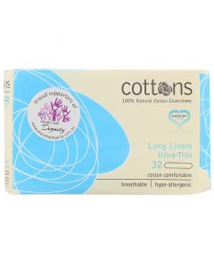 Buy Cottons, Extra-thin extra-thin pads with 100% pure cotton cover, 32 pieces per pack | Online Pharmacy | https://buy-pharm.com