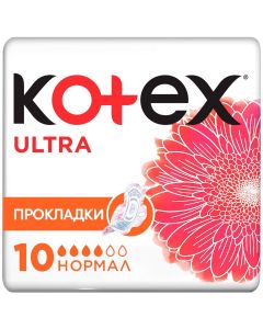 Buy Kotex Sanitary pads 'Ultra Dry & Soft', with wings, 10 pcs | Online Pharmacy | https://buy-pharm.com