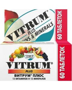 Buy Vitrum Plus tablets P / O Plen. 1455Mg No. 60 (Bad) | Online Pharmacy | https://buy-pharm.com