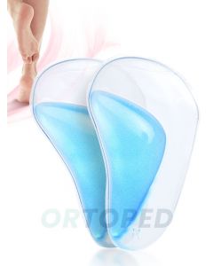 Buy Silicone instep supports for model and open shoes. Silicone. Transparent | Online Pharmacy | https://buy-pharm.com