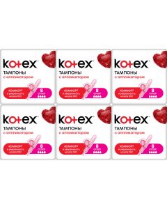 Buy Kotex Super tampons, with applicator, set: 6 packs | Online Pharmacy | https://buy-pharm.com