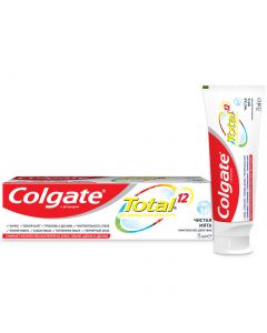 Buy Colgate Toothpaste 'Total 12. Pure Mint', complex, 75 ml | Online Pharmacy | https://buy-pharm.com