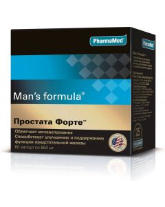 Buy Man's formula 'Prostate Forte' capsules, 650 mg, 60 pcs | Online Pharmacy | https://buy-pharm.com