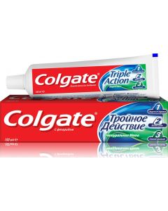 Buy Complex toothpaste Colgate 'Triple action. Natural mint', 100 ml | Online Pharmacy | https://buy-pharm.com