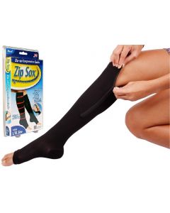 Buy Compression knee-highs with zippers Zip Sox black, size 35-39 | Online Pharmacy | https://buy-pharm.com