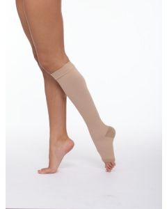 Buy Compression stocking knitted for the treatment of venous insufficiency and lymphostasis CCKV 'CC' type 1 - up to the knee, type 1- with open toe, compression 2 (14-24 mm Hg) - size 1 | Online Pharmacy | https://buy-pharm.com