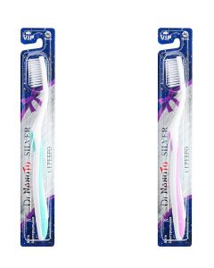 Buy Dr. NanoTo Silver Toothbrush with silver nanoparticles (set of 2: pink and green) (South Korea) | Online Pharmacy | https://buy-pharm.com