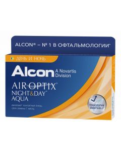 Buy Alcon Air Optix Night & Day Aqua Contact Lenses 1 month, -5.50 / 13.8 / 8.4, 3 pcs. | Online Pharmacy | https://buy-pharm.com