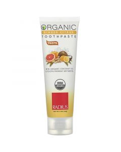 Buy RADIUS, Coconut toothpaste according to USDA Organic standard, ginger and citrus 85 g) | Online Pharmacy | https://buy-pharm.com