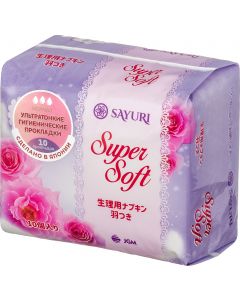 Buy Super Soft Sanitary Pads, normal, 24 cm, 10 pcs | Online Pharmacy | https://buy-pharm.com