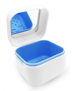 Buy Dentalpik denture storage container with mirror DP2, blue | Online Pharmacy | https://buy-pharm.com