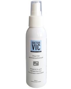 Buy Doctor Vic disinfectant - liquid for treating hands and skin 100 ml | Online Pharmacy | https://buy-pharm.com