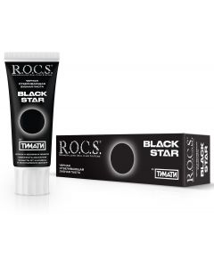 Buy Toothpaste ROCS Blackstar Whitening Black, 74 g | Online Pharmacy | https://buy-pharm.com