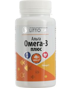 Buy BAD UNIK Litoral 'Alga Omega-3 Plus', 50 capsules | Online Pharmacy | https://buy-pharm.com