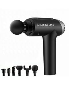 Buy Minipro M09 Percussion massager with a set of nozzles, black | Online Pharmacy | https://buy-pharm.com