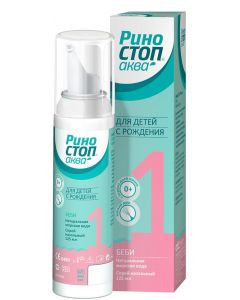 Buy Rinostop Aqua Baby Means for washing the nasal cavity spray, 125 ml | Online Pharmacy | https://buy-pharm.com