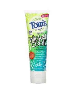 Buy Tom's of Maine, Natural Fluoride Toothpaste, Kids 8+, Wild Mint, 5.1 oz ( 144 g) | Online Pharmacy | https://buy-pharm.com