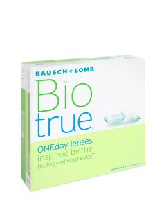Buy Bausch + Lomb Biotrue ONEday Contact Lenses (90 Lenses) Daily, -4.50 / 14.20 / 8.6, clear, 90 pcs. | Online Pharmacy | https://buy-pharm.com
