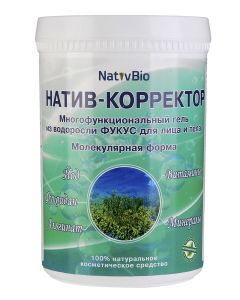 Buy NativBio. Nativ Corrector. Fucus seaweed gel for face and body (Organic Sea Iodine Vitamins) 500 gr. | Online Pharmacy | https://buy-pharm.com