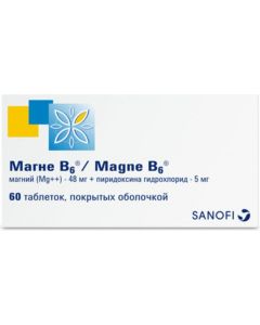 Buy Magne B6 - 60 tablets, with a deficiency of magnesium and vitamin B6  | Online Pharmacy | https://buy-pharm.com