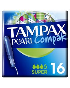 Buy TAMPAX Compak Pearl Feminine hygiene tampons with Super Duo applicator 16pcs | Online Pharmacy | https://buy-pharm.com